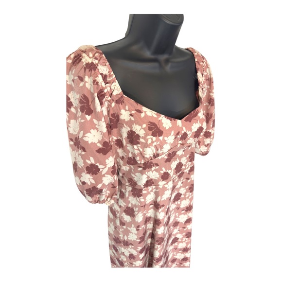 LUSH Pink Floral Midi Dress Size S - Picture 4 of 10